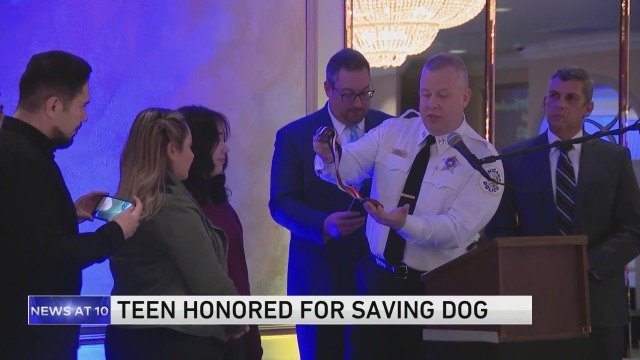 Teen girl honored after dog stabbed during Northwest Side attack